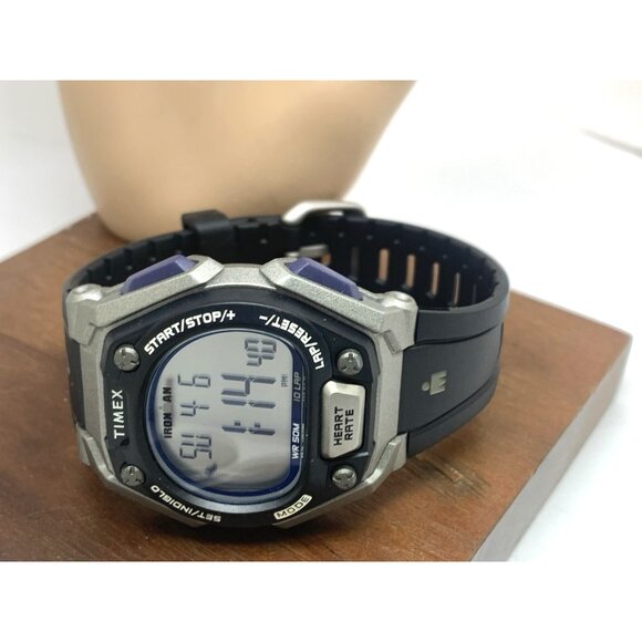 Timex Men's Watch TW5M51200 Ironman Quartz Digital Indiglo Black Rubber Band - Picture 9 of 15